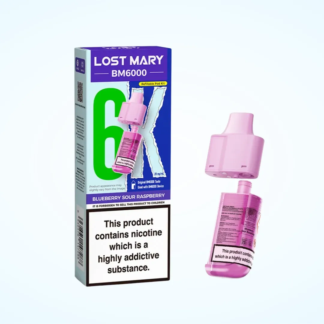 Lost Mary BM6000 Prefilled Refill Pods | Only £6.99 | Any 3 for 20