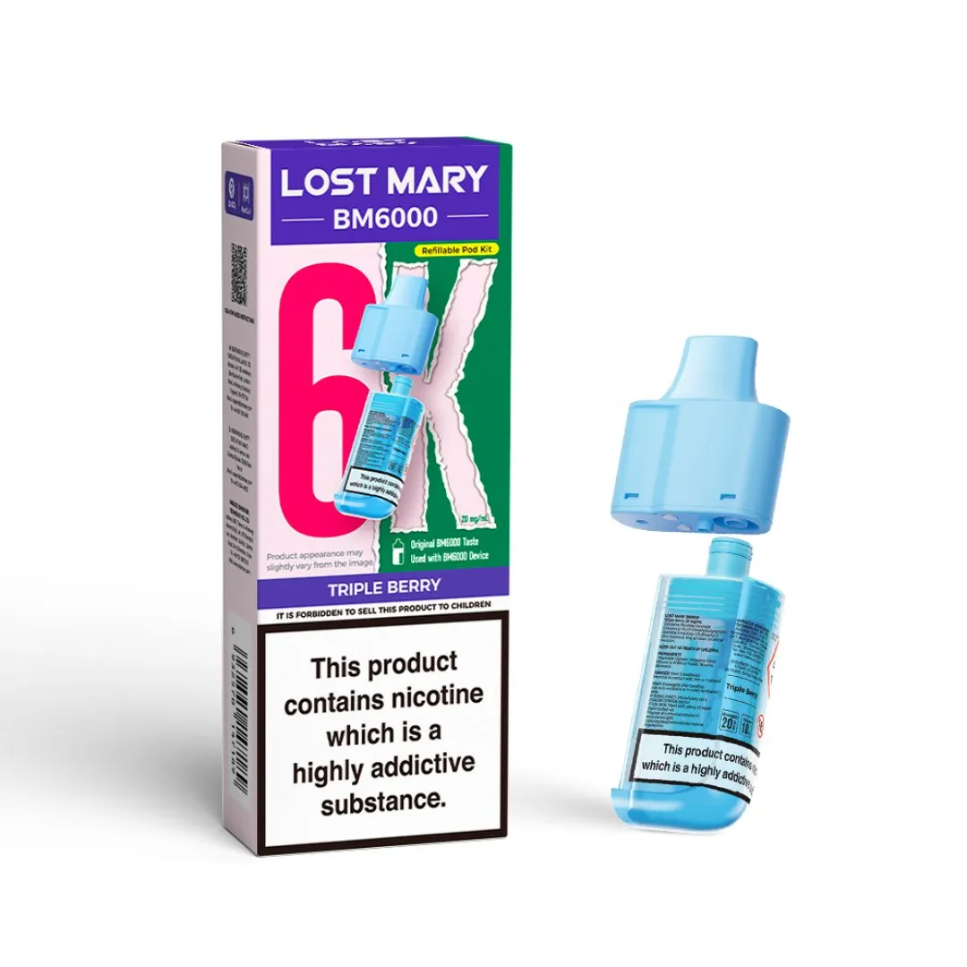 Lost Mary BM6000 Prefilled Refill Pods | Only £6.99 | Any 3 for 20