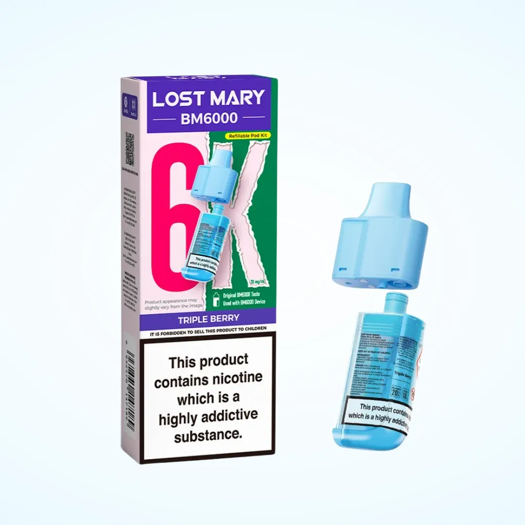 Lost Mary BM6000 Prefilled Refill Pods | Only £6.99 | Any 3 for 20