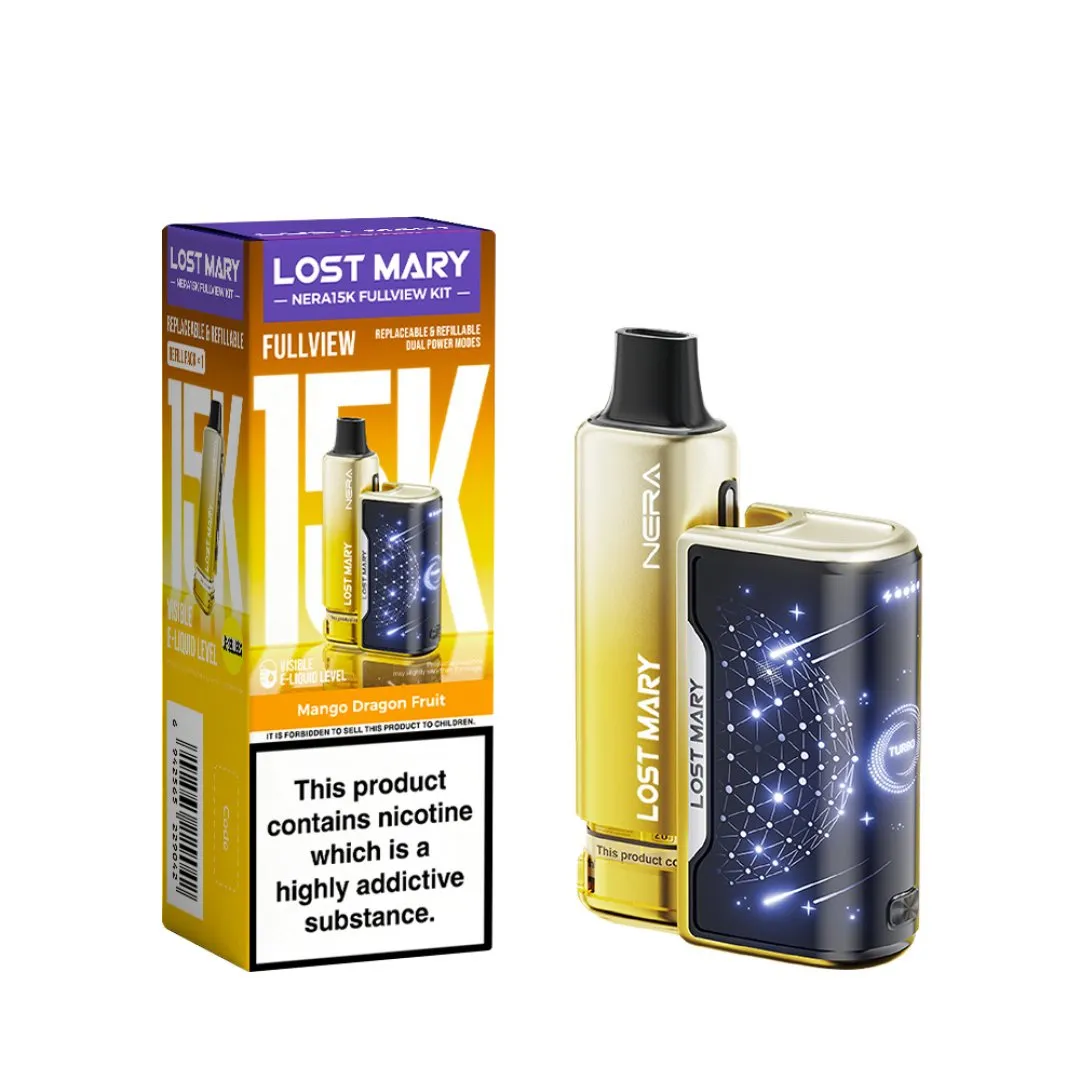Lost Mary Nera 15K Puffs Fullview Pod Kit | Only £8.99 | Any 3 for £24