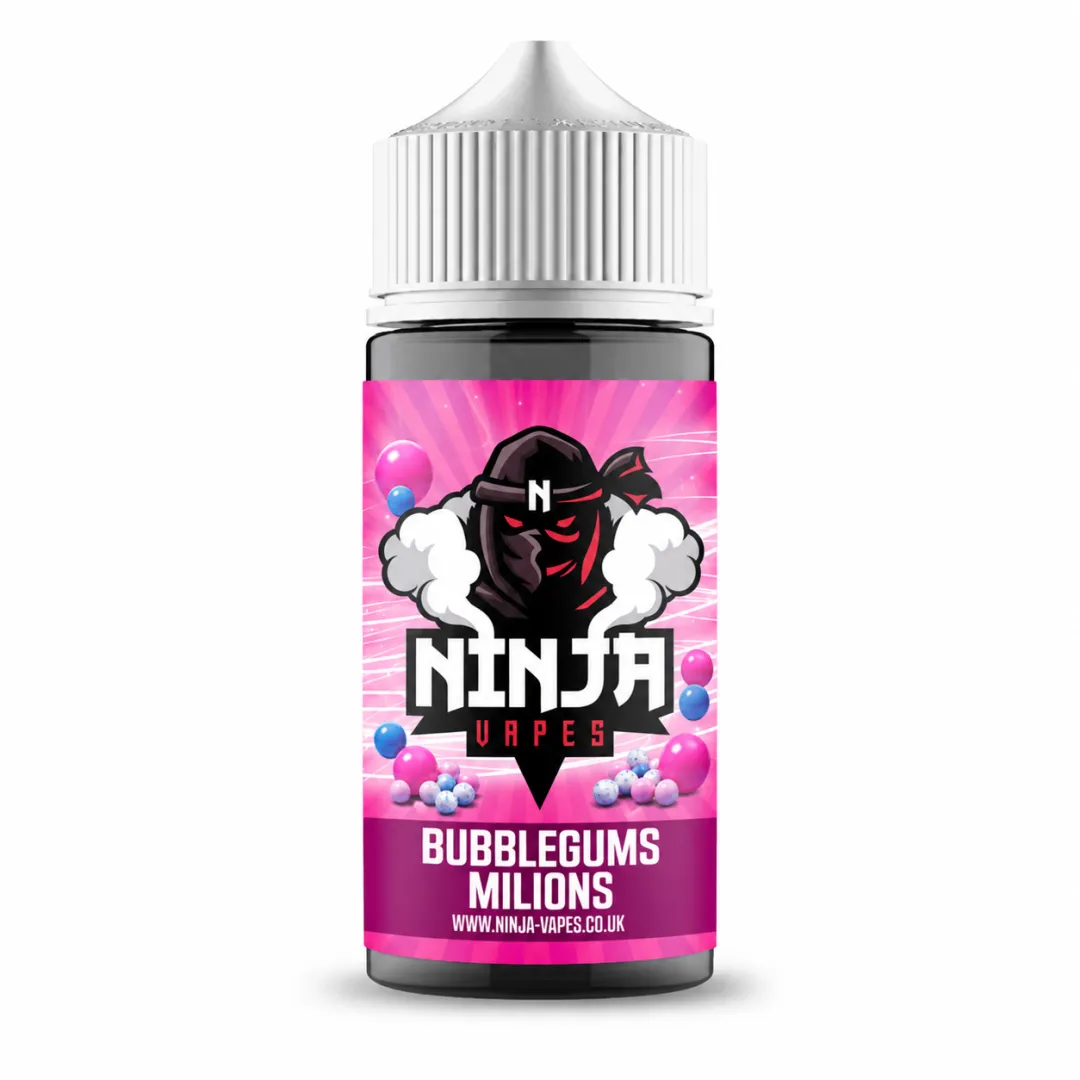 Ninja Vapes Bubblegums Milions 100ml Shortfill | Only £4.99