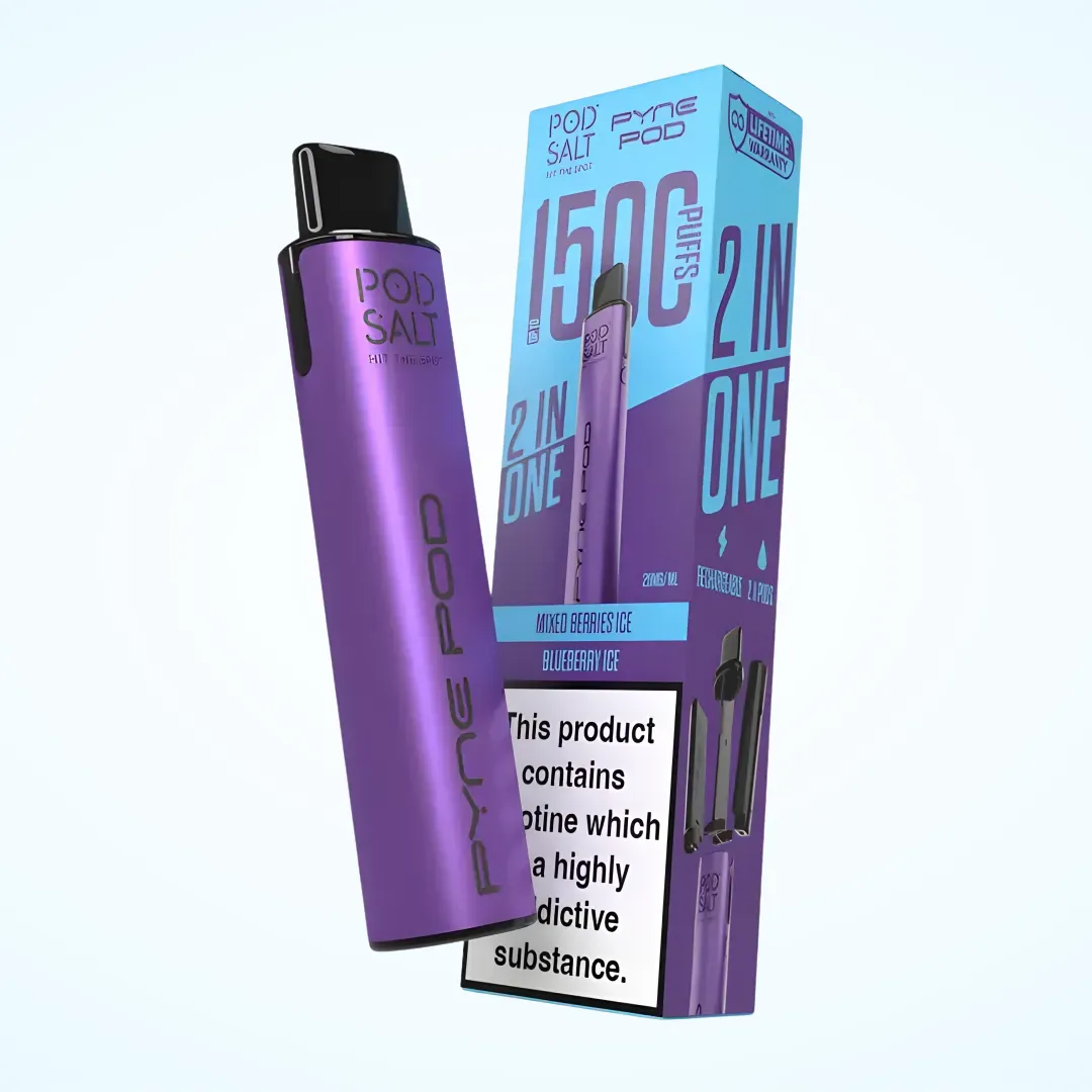 Pod Salt Pyne Pod  2-in-1 1500 Puffs Pod Vape Kit | Only £3.99 | Any 3 for £10