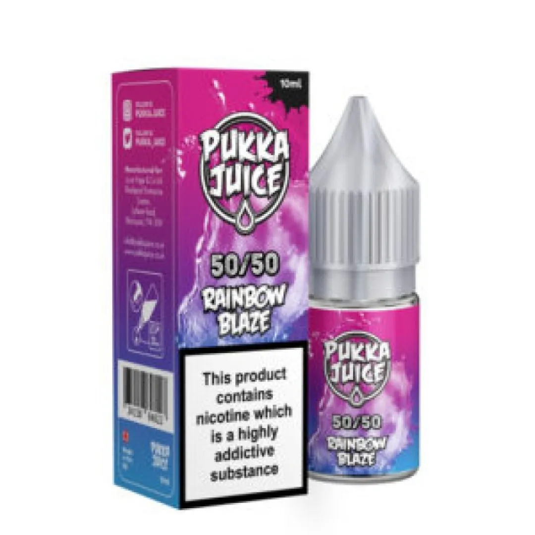 Rainbow Blaze Nic Salt E-Liquid by Pukka Juice 50/50