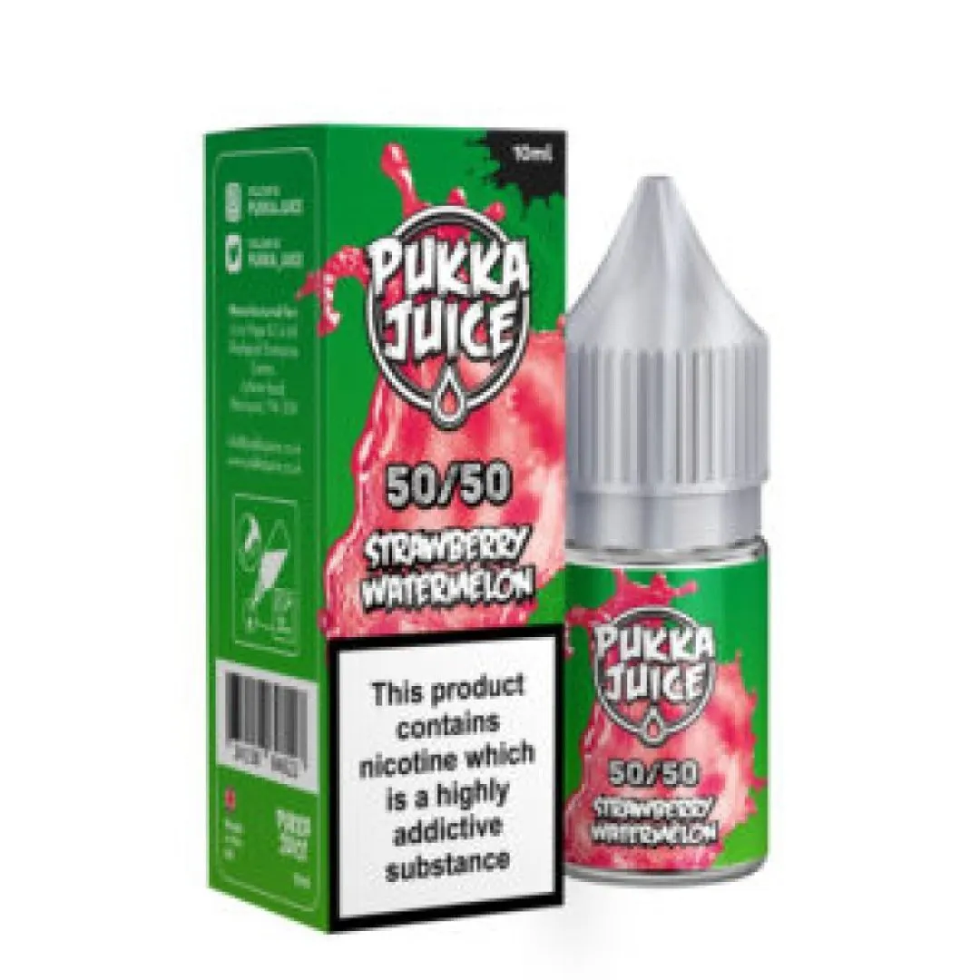 Strawberry Watermelon Nic Salt E-Liquid by Pukka Juice 50/50