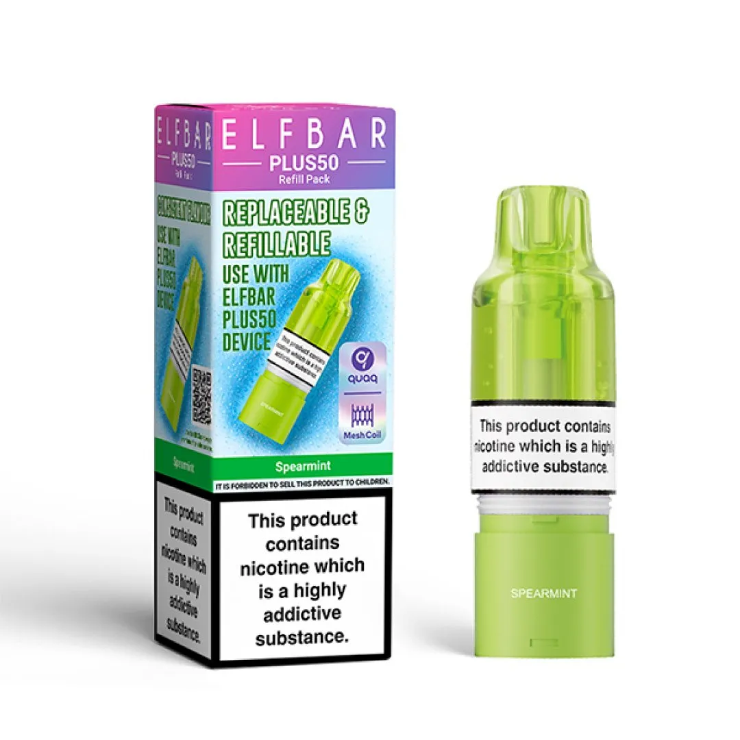 Elf Bar Plus 50 Refill Pods | Only £3.99 | Any 3 for £9