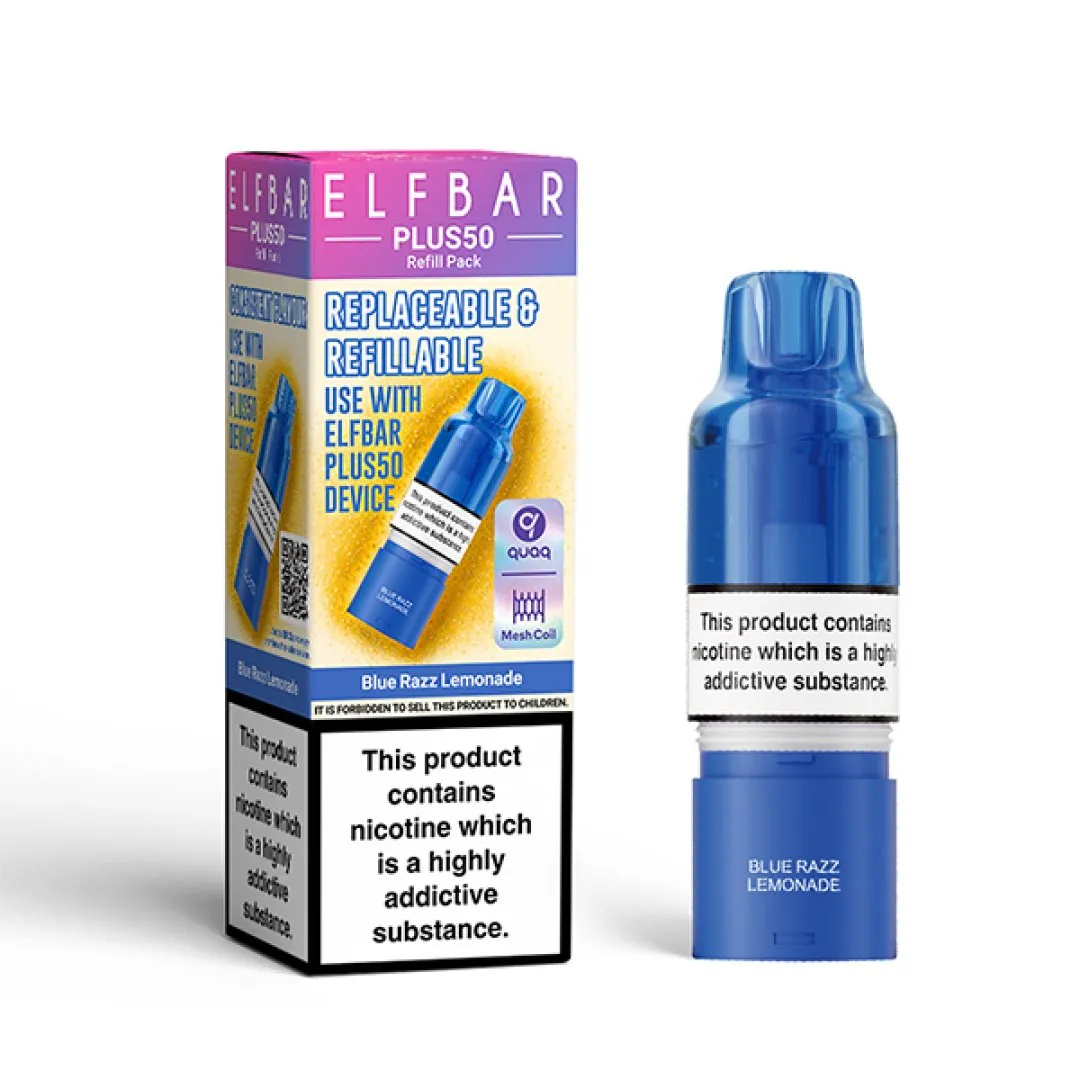 Elf Bar Plus 50 Refill Pods | Only £3.99 | Any 3 for £9