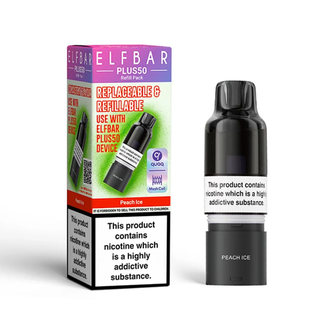 Elf Bar Plus 50 Refill Pods | Only £3.99 | Any 3 for £9