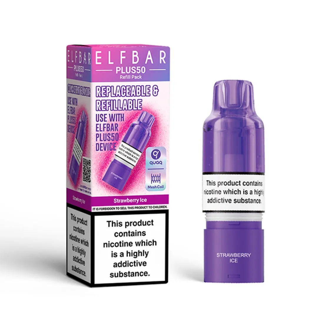 Elf Bar Plus 50 Refill Pods | Only £3.99 | Any 3 for £9