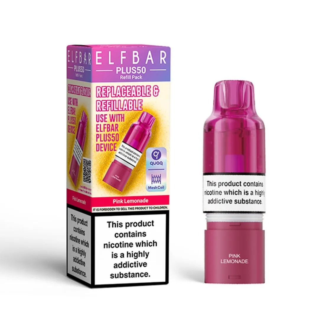 Elf Bar Plus 50 Refill Pods | Only £3.99 | Any 3 for £9