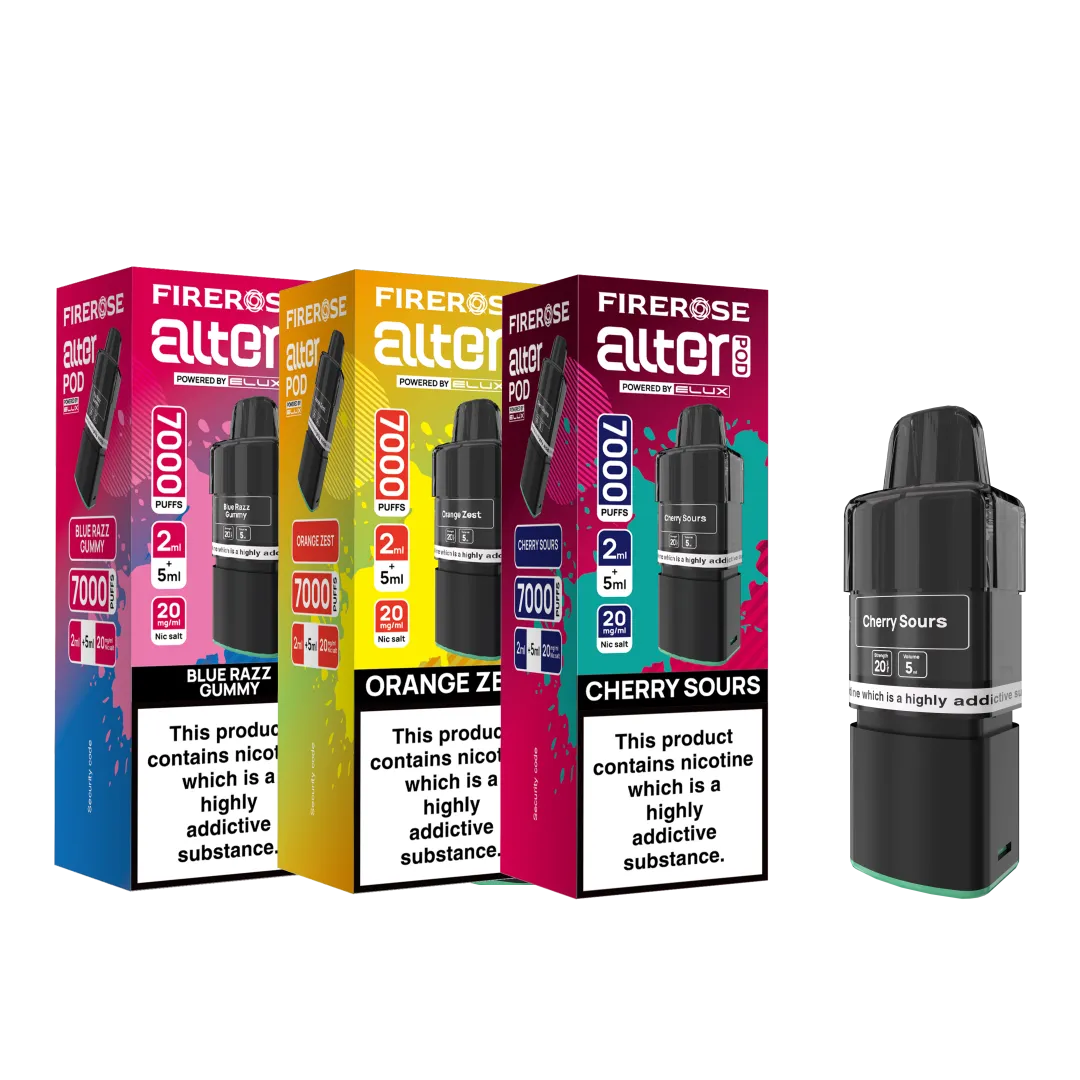 Elux Firerose Alter 7000 Refill Pods | Only £4.99 | Any 3 for £12