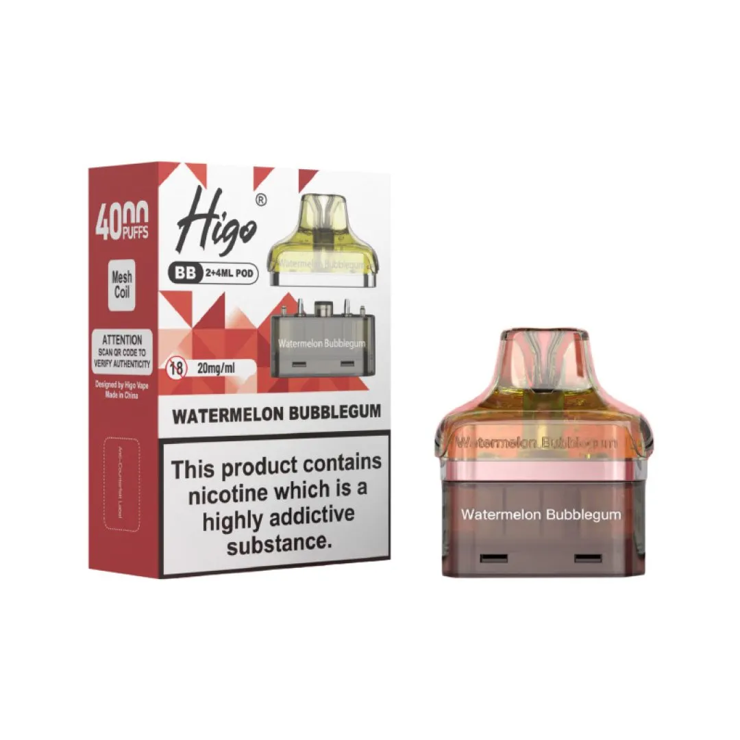 Higo BB 4000 Refill Pods | Only £5.99 | Any 3 for £15