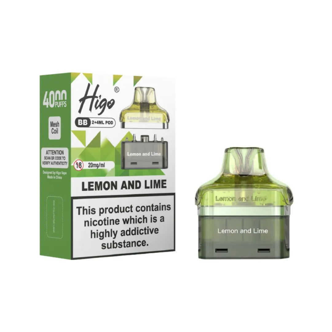 Higo BB 4000 Refill Pods | Only £5.99 | Any 3 for £15