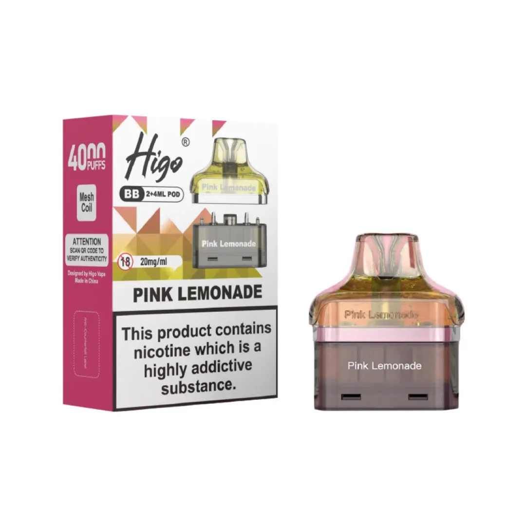 Higo BB 4000 Refill Pods | Only £5.99 | Any 3 for £15