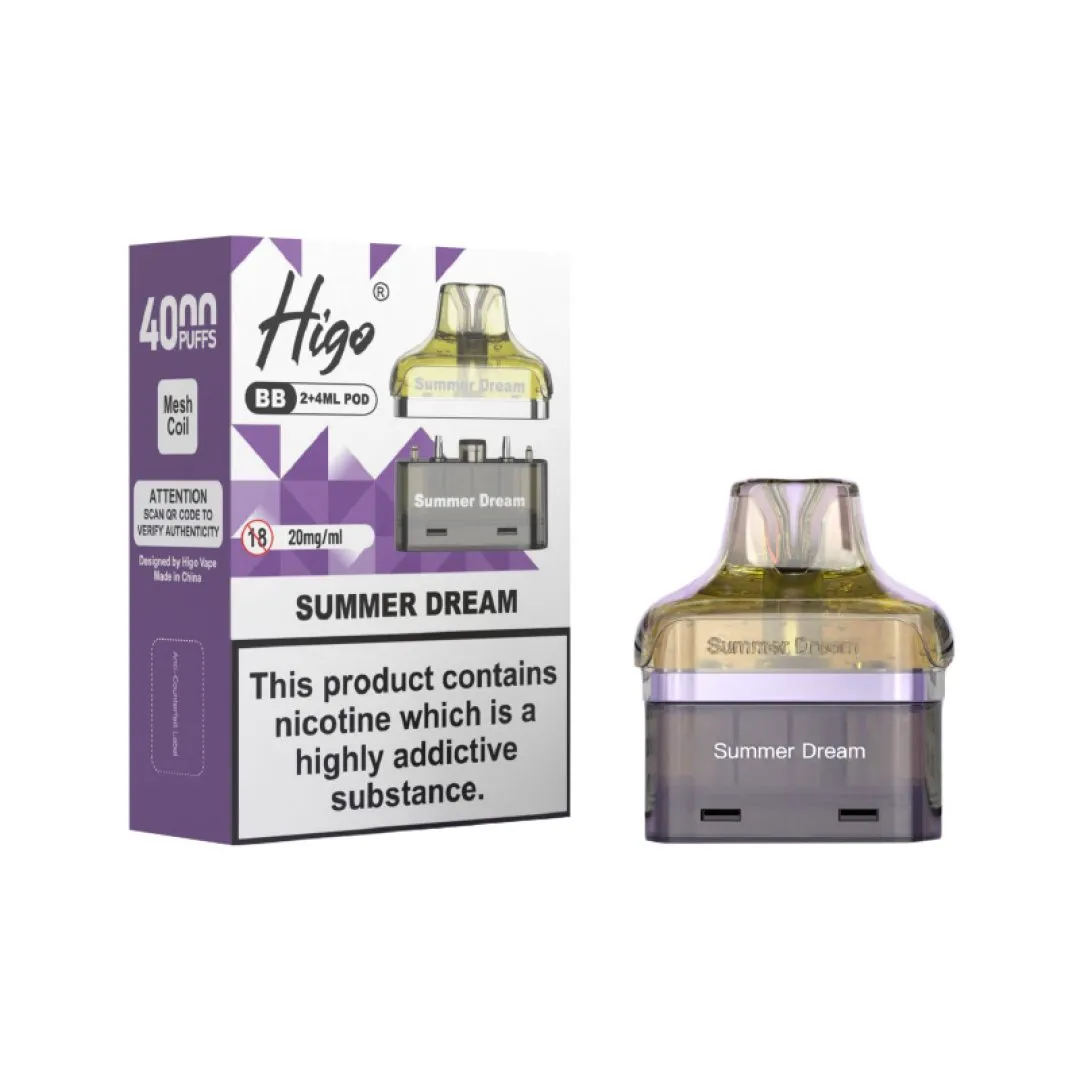 Higo BB 4000 Refill Pods | Only £5.99 | Any 3 for £15