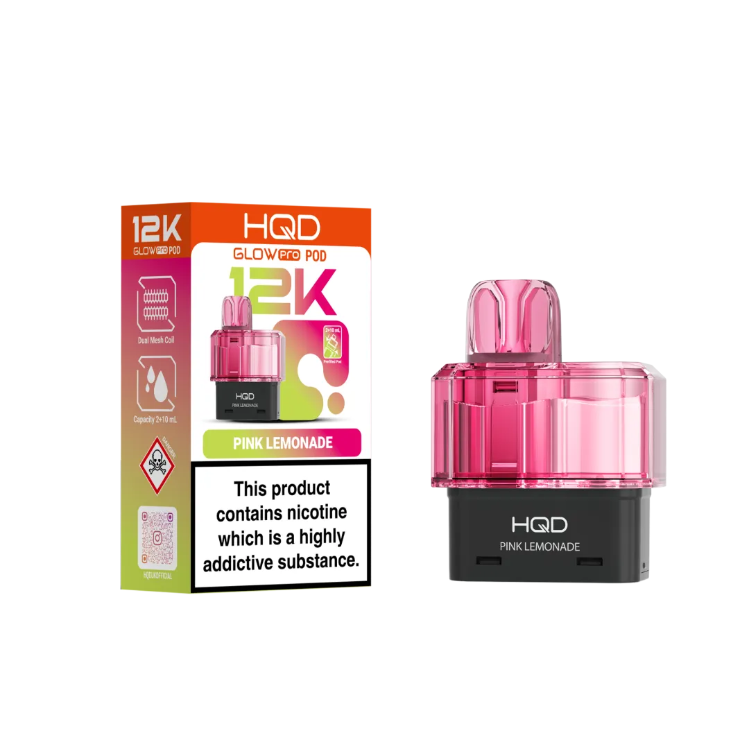 HQD Glow Pro 12K Refill Pods | Only £6.99 | Any 3 for £18