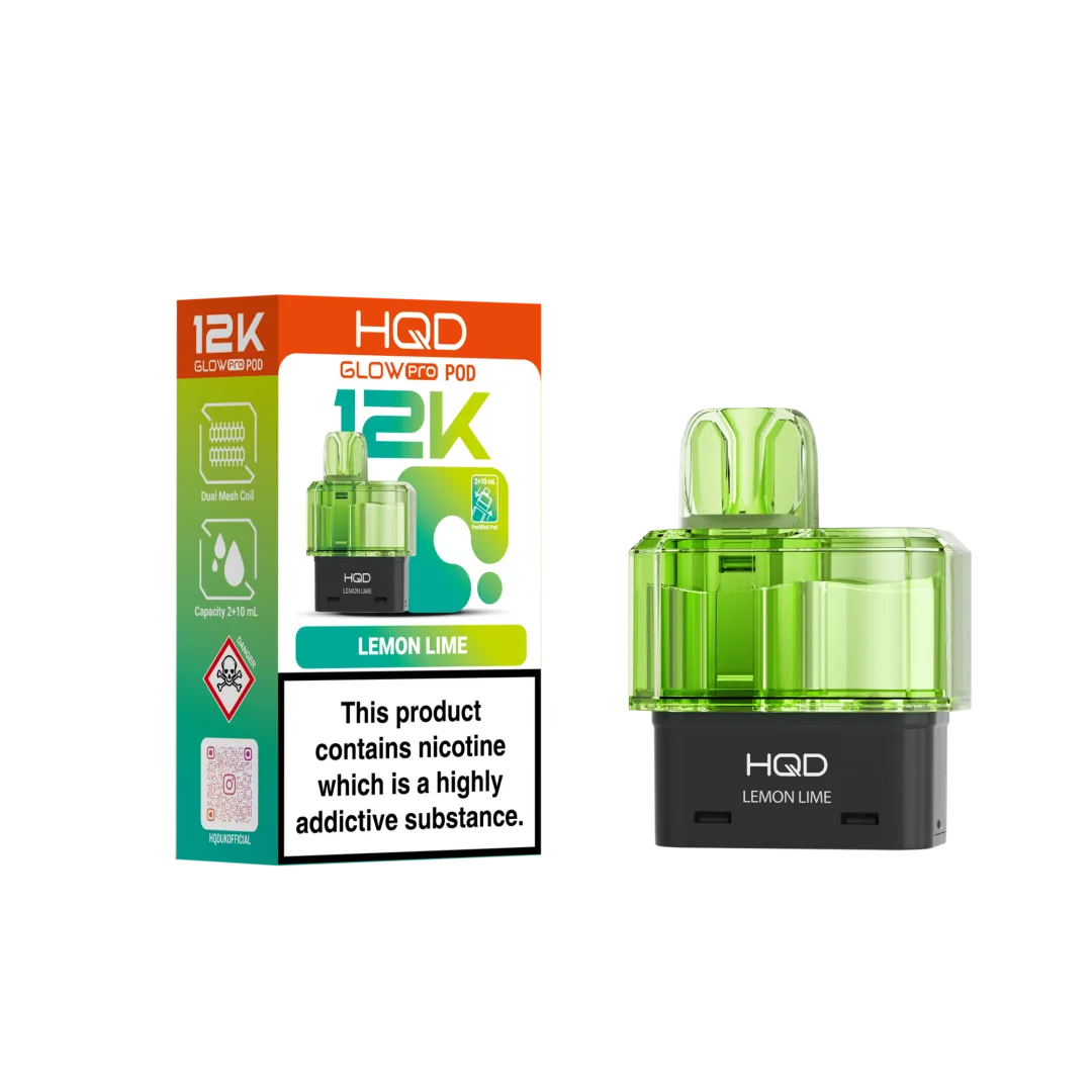 HQD Glow Pro 12K Refill Pods | Only £6.99 | Any 3 for £18