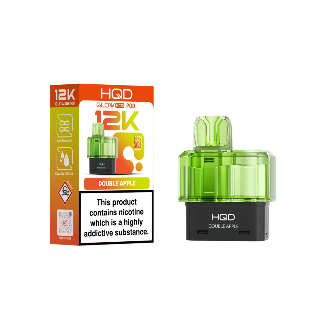 HQD Glow Pro 12K Refill Pods | Only £6.99 | Any 3 for £18