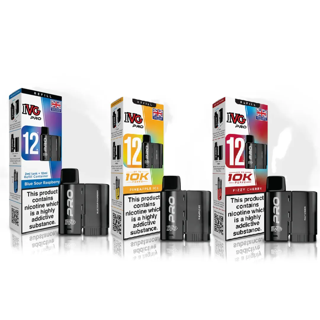 IVG Pro 12 Prefilled Pods 10MG | Only £6.99 | Buy 3 for 18