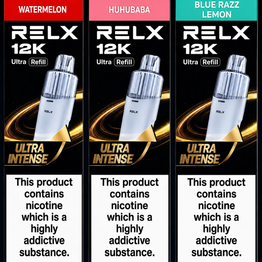 Relx 12K Ultra Refill Pods | Only £5.99 | Any 3 for £15