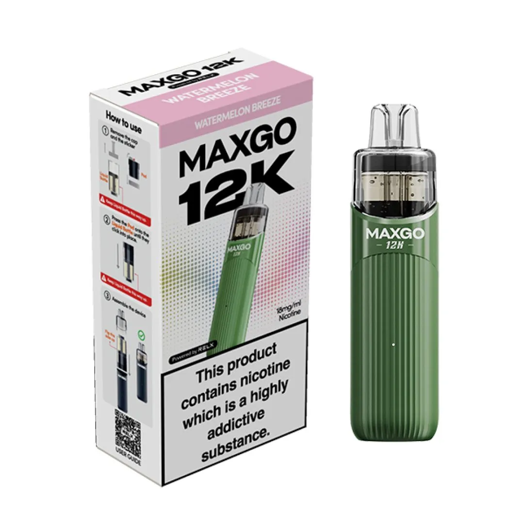 Relx Maxgo 12K Prefilled Pod Kit | Only £9.99 | Any 3 for £ 27