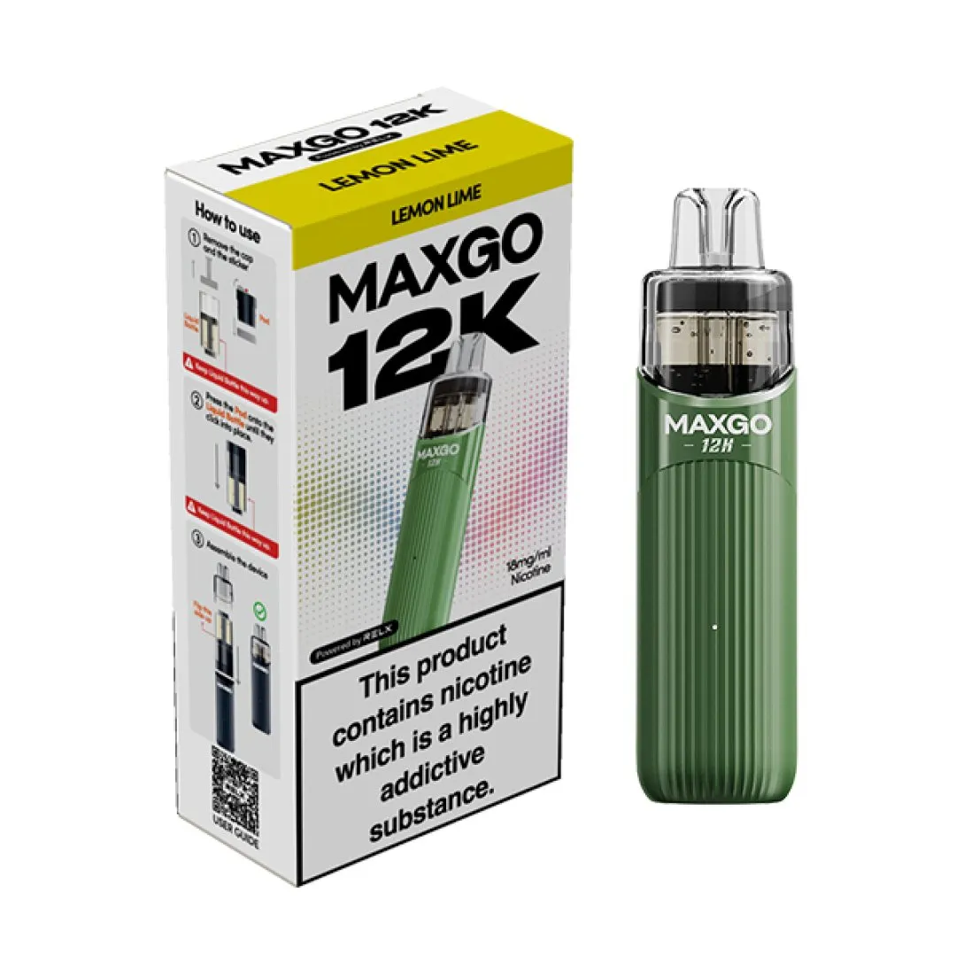 Relx Maxgo 12K Prefilled Pod Kit | Only £9.99 | Any 3 for £ 27