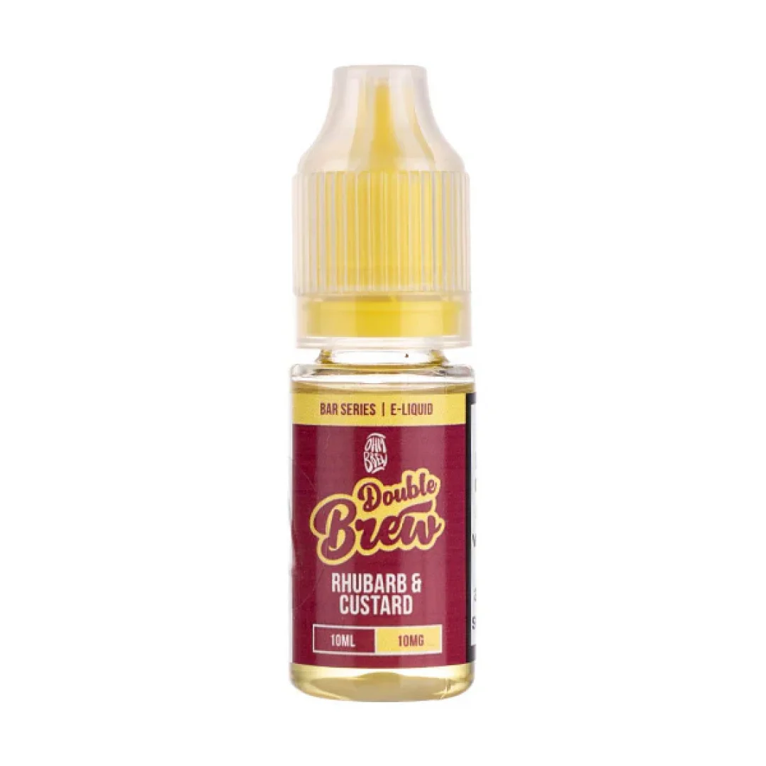 Rhubarb and Custard Nic Salt E-Liquid Double Brew Bar Series by Ohm Brew