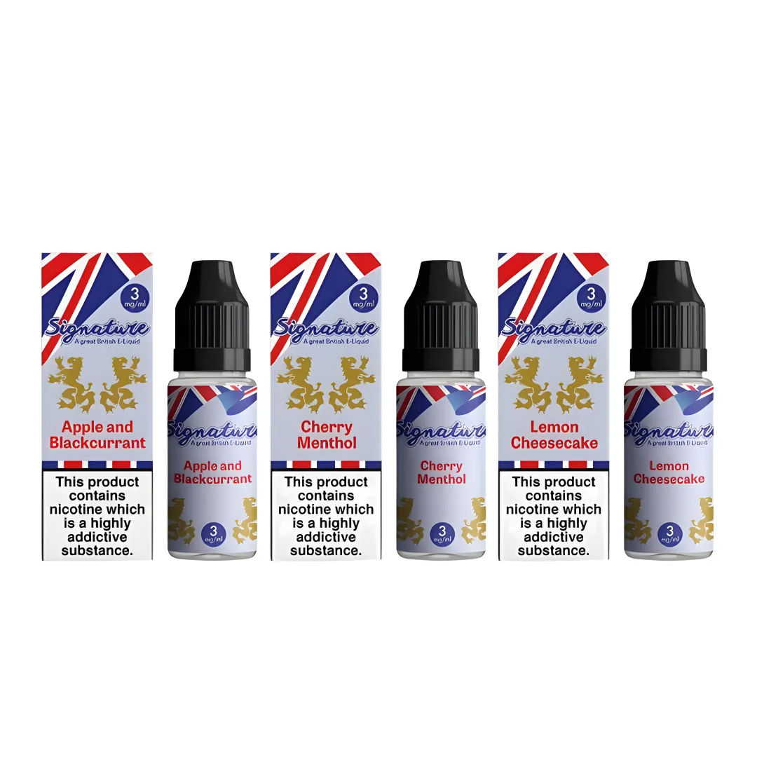 Signature Nic Salts 10ml | 60+ Flavours