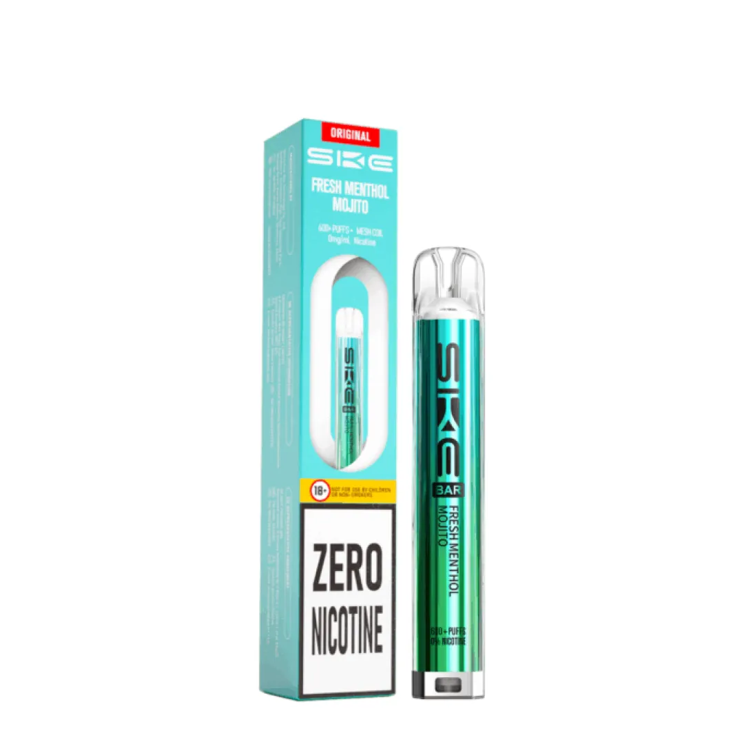 SKE BAR 600 Puffs Prefilled Pod Kit (ZERO NICOTINE) | Only £4.99 | Any 3 for £14