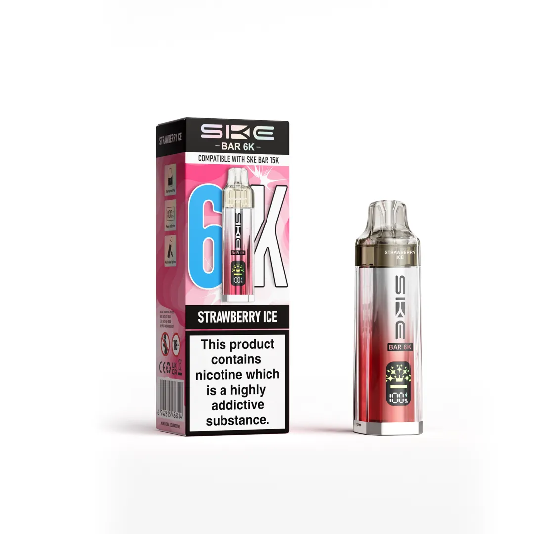 SKE Bar 6K Puffs Prefilled Pod Kit | Compatible with SKE Bar 15K | Only £5.99