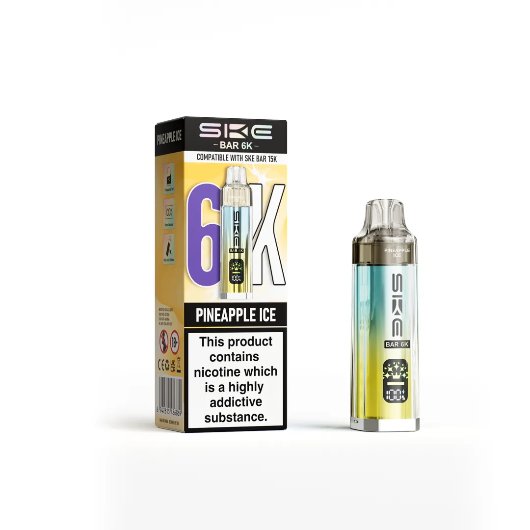SKE Bar 6K Puffs Prefilled Pod Kit | Compatible with SKE Bar 15K | Only £5.99