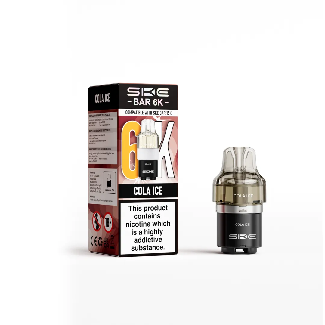 SKE Bar 6K Refill Pods | Compatible with SKE Bar 15K | Only £4.99