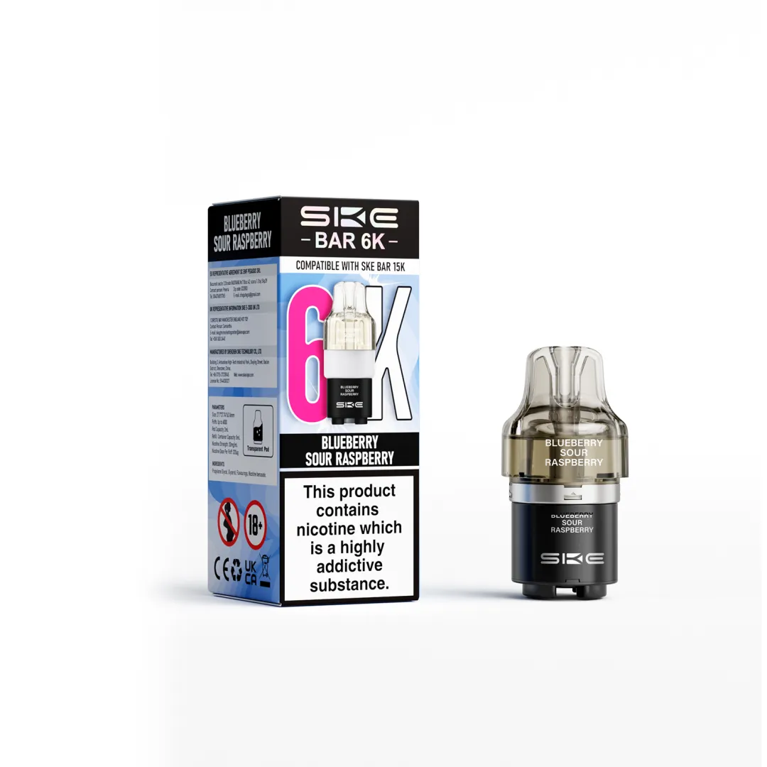 SKE Bar 6K Refill Pods | Compatible with SKE Bar 15K | Only £4.99