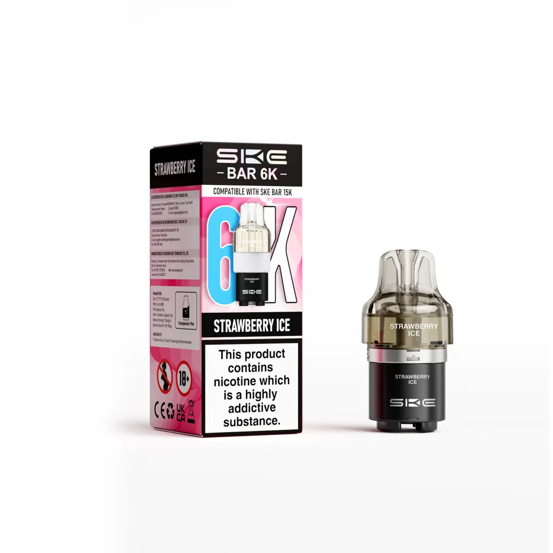 SKE Bar 6K Refill Pods | Compatible with SKE Bar 15K | Only £4.99