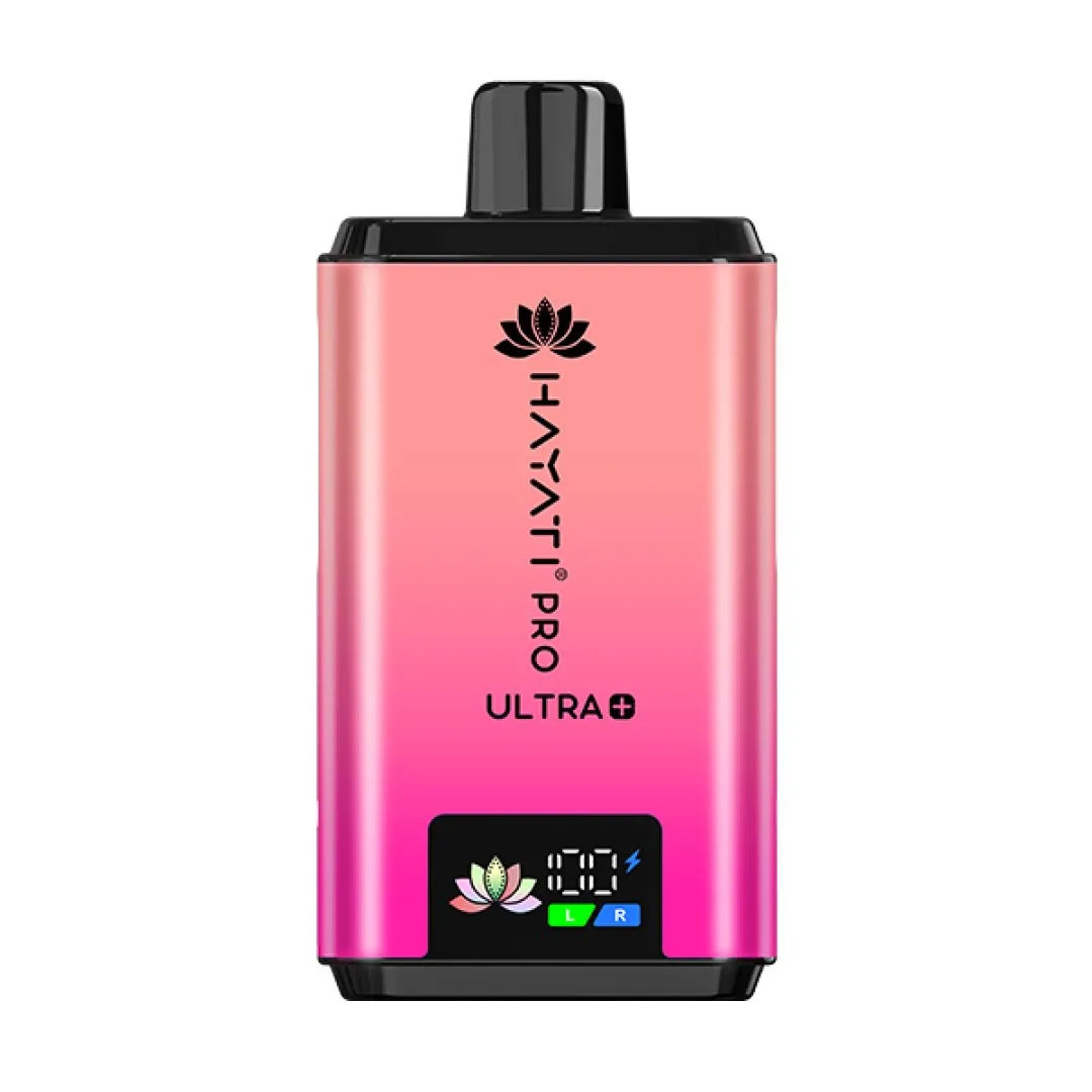 Straw Cranberry Cherry / Cherry Ice Hayati Pro Ultra Plus 25000 Puffs Prefilled Vape Kit