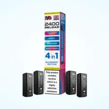 IVG 2400 Reload 4 in 1 Pre-filled Pod – Blueberry Edition
