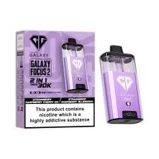 Box of 10 Crystal Galaxy Focus 2 30K Puffs Prefilled Pod Kit | Only £119.99