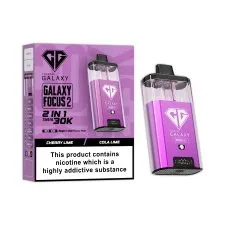 Box of 10 Crystal Galaxy Focus 2 30K Puffs Prefilled Pod Kit | Only £119.99