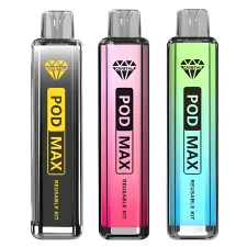 Crystal Pod Max 12K Puffs Refillable Pod Kit (Only Device) | Only £12.99 | Free 10ml Nic Salt