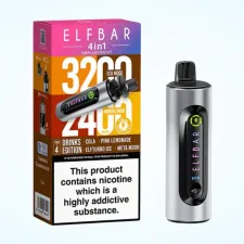 Elf Bar 4 in 1 3200 Puffs Prefilled Pod Kit | Only £8.99 | Any 3 for £24