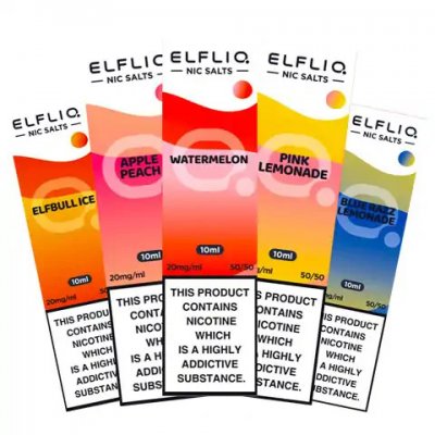 Pack Of 3 ELFLIQ Nic Salt by Elf Bar 10ml E-liquid