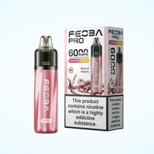 Raspberry Lemonade Feoba Pro 6000 Puffs Prefilled Pod Kit | Only £7.99 | Buy 3 for £22