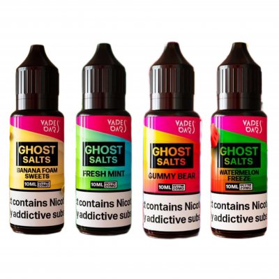 Pack Of 3 Ghost Salts 10ml Nic Salts | 30+Flavours | Best Price