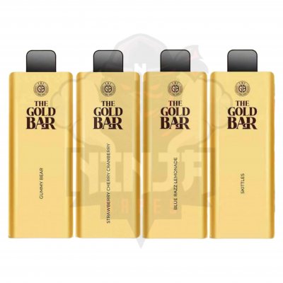 The Gold Bar 4500 Puffs disposable Vape Device | 16 Flavours