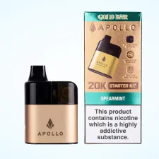 Box of 5 / Box of 10 Gold Bar Apollo 20000 Puffs Pod Vape Kit