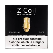 Innokin Z Replacement Coils for Innokin Zenith Tank, Innokin Zlide Tank & Innokin Zlide Kit (PACK OF 5)