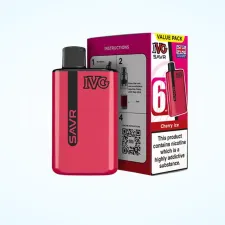 Cherry Ice IVG SAVR 3000 Puffs Vape Kit | Only £5.99 | Any 3 for £15