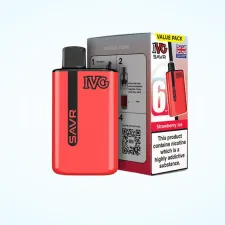Strawberry Ice IVG SAVR 3000 Puffs Vape Kit | Only £5.99 | Any 3 for £15