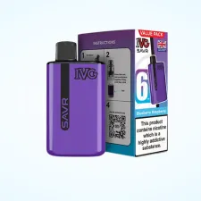 Blueberry Raspberry IVG SAVR 3000 Puffs Vape Kit | Only £5.99 | Any 3 for £15
