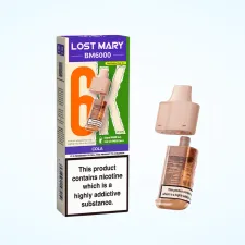 Box of 5 Lost Mary BM6000 Prefilled Refill Pods | Only £28.99