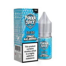 Tobacco Blue Menthol Nic Salt E-Liquid by Pukka Juice 50/50